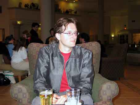 Willem with beer